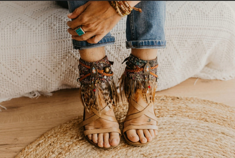 Brown Ankle Cuffs