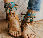 Blue Ankle Cuffs