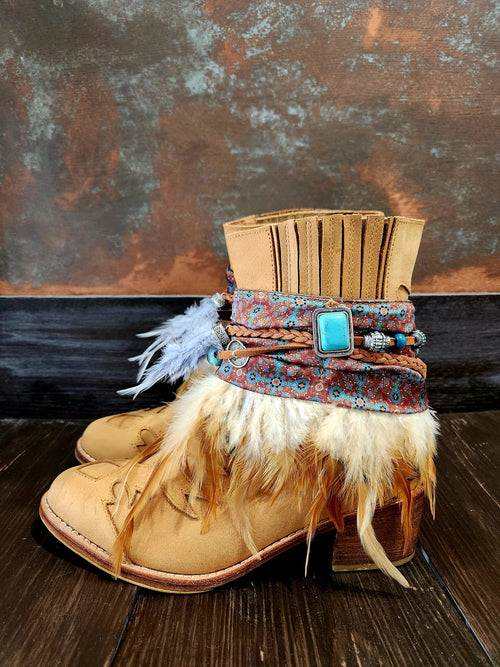 Turquoise Boot Cuffs - Native Hearts