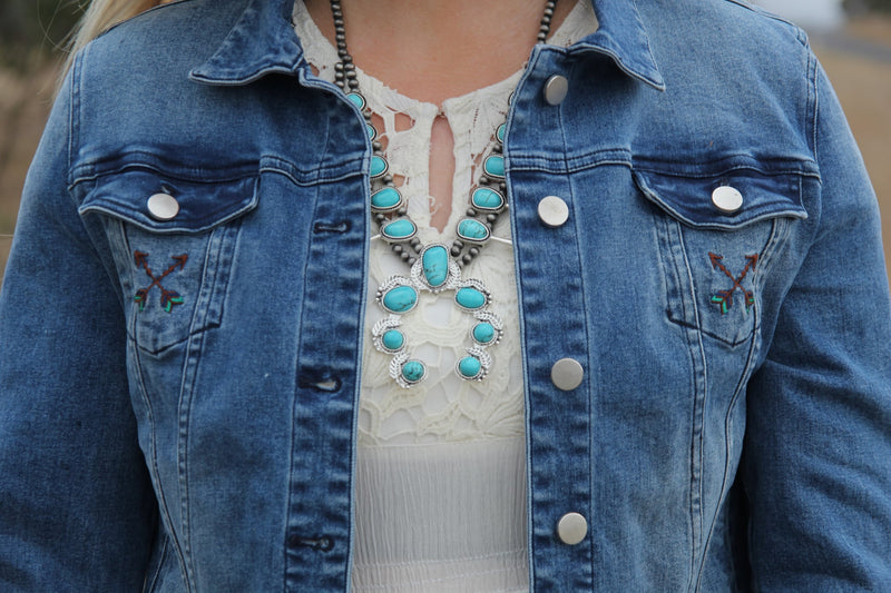 Blue denim jacket