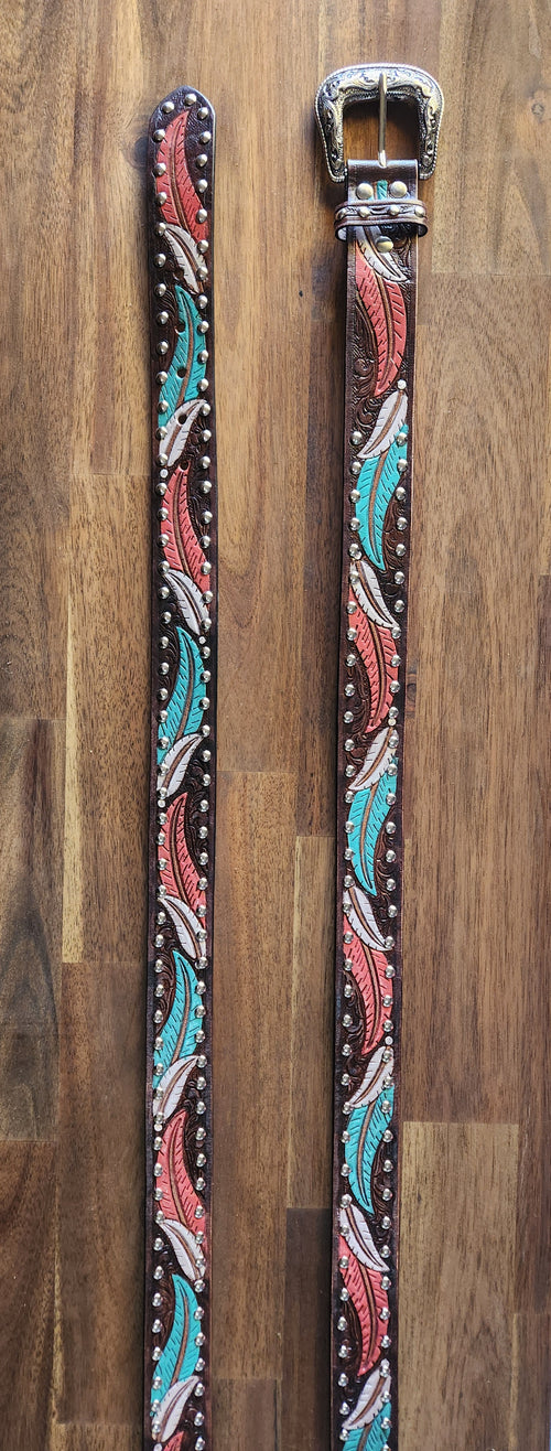 Cowgirl leather belt