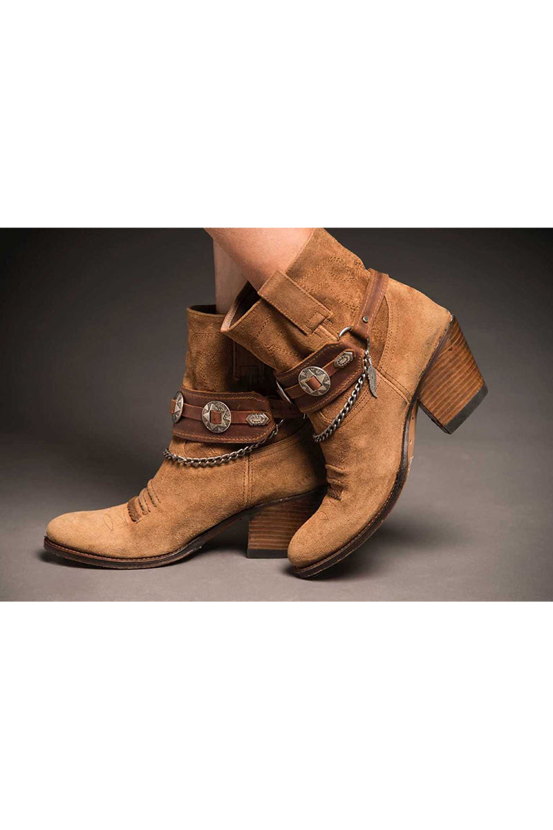 Western Leather Boot Straps